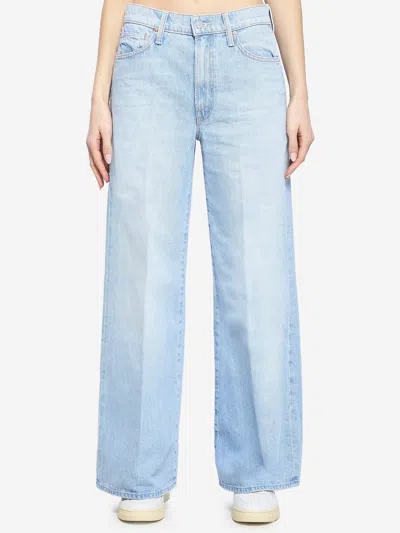 Mother The Ditcher Roller Zip Skimp Jeans In Blue