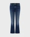 Mother Jeans The Hustler Ankle Taking Chance Mid Blue