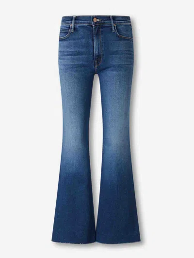 Mother Jeans The Lil Doozy Fray In Blue