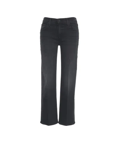 Mother The Mid Rise Rambler Denim Pants In Black
