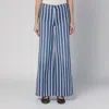 Mother Cotton Twister Sneak Jeans With Striped Pattern