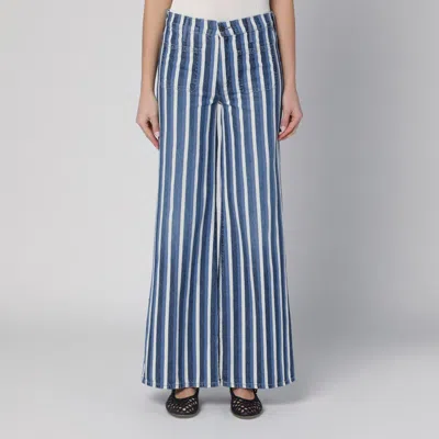 MOTHER JEANS THE PATCH POCKET TWISTER SNEAK STRIPED