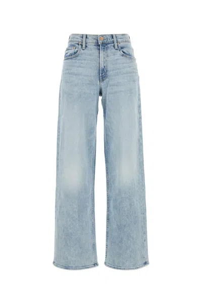 MOTHER MOTHER STRETCH DENIM THE SPINNER ZIP SNEAK JEANS