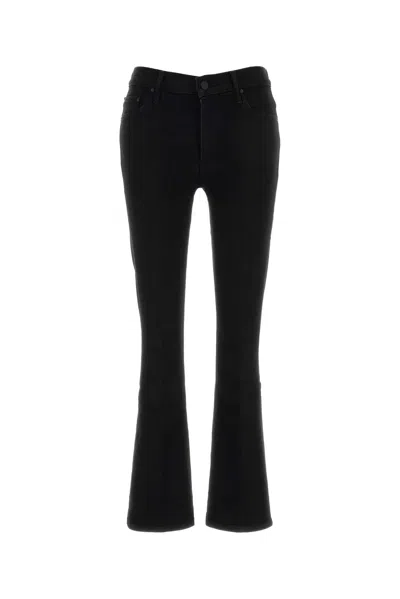 Mother The Weekender Jeans In Black Denim
