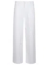 Mother The Hustler Patch Pocket Raw Hem High Waist Ankle Flare Jeans In White