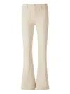 Mother Ecru Denim Flared Jeans In Neutral