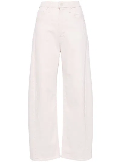 Mother Womens Act Natural The Half-pipe Ankle Denim Jeans In Neutral