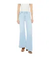 Mother Jeans With Belt Loops In Blue