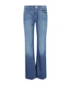 Mother Jeans With Belt Loops In Blue