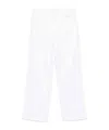 Mother The Spinner Zip Sneak Jeans In White