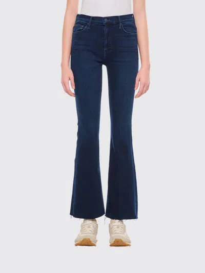 Mother Jeans Woman Color Denim In Blue