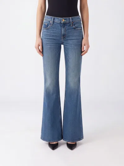 Mother Jeans Woman Color Denim In Blue