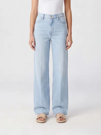 Mother Jeans Woman Color Blue In Multi