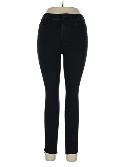 Pre-owned Mother Jeggings In Black