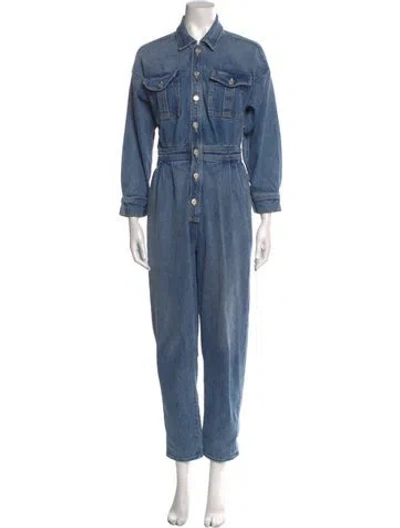 Pre-owned Mother Jumpsuit In Blue