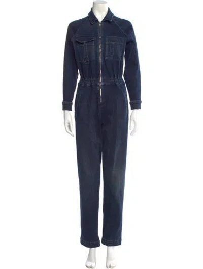 Pre-owned Mother Jumpsuit In Blue