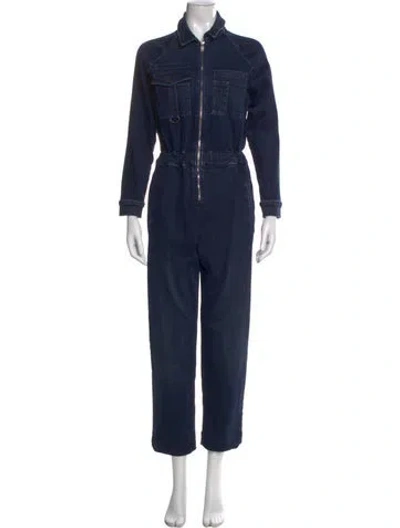 Pre-owned Mother Jumpsuit In Blue