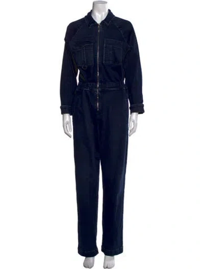 Pre-owned Mother Jumpsuit In Blue