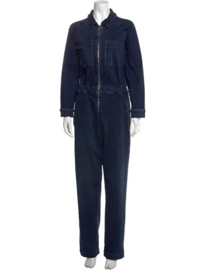 Pre-owned Mother Jumpsuit In Blue