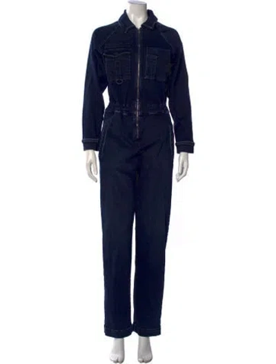 Pre-owned Mother Jumpsuit In Blue
