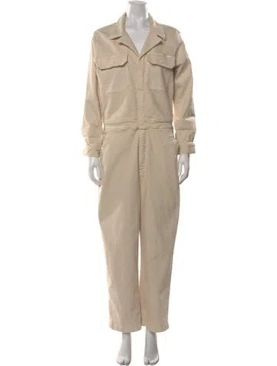 Pre-owned Mother Jumpsuit In Neutral