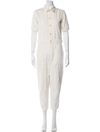 Pre-owned Mother Jumpsuit In Neutral