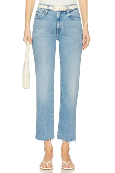 Mother Kick It Ankle Jeans In Can You Dig It In Blue