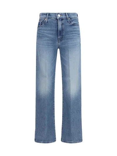 Mother Womens After Midnight The Reifler Straight-leg Denim Jeans In Blue