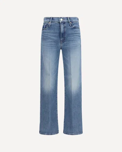 Mother Womens After Midnight The Reifler Straight-leg Denim Jeans In Blue