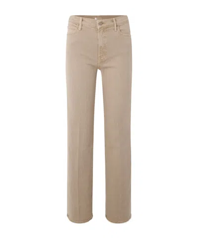 Mother The Kick It High-rise Straight-leg Jeans In Brown