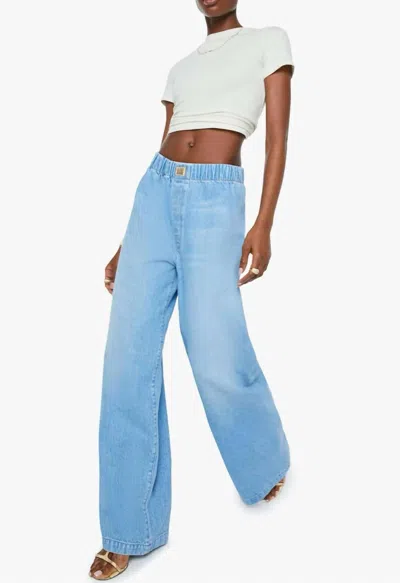 Mother Kitchen Drawer Skimp Pants In All You Can Eat In Blue