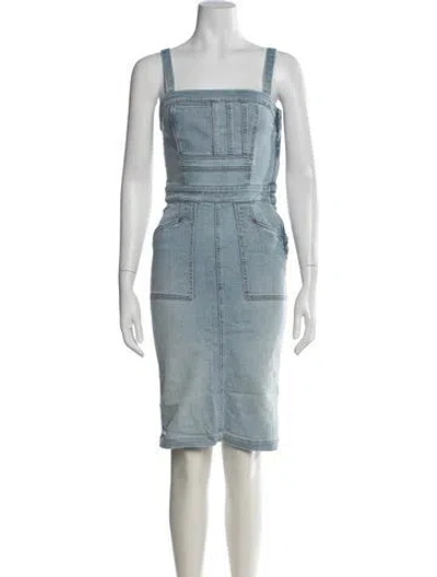 Pre-owned Mother Knee-length Dress In Blue
