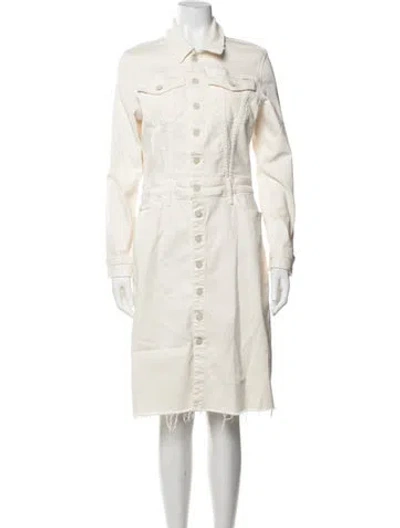 Pre-owned Mother Knee-length Dress In Neutrals