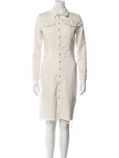 Pre-owned Mother Knee-length Dress In Neutrals