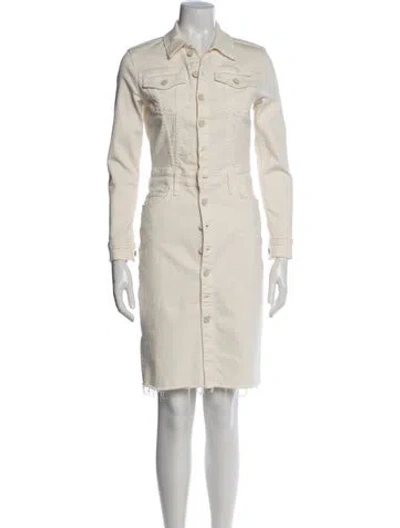 Pre-owned Mother Knee-length Dress In Neutrals