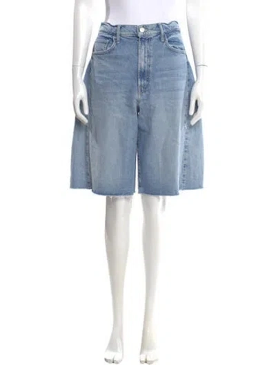 Pre-owned Mother Knee-length Shorts In Blue
