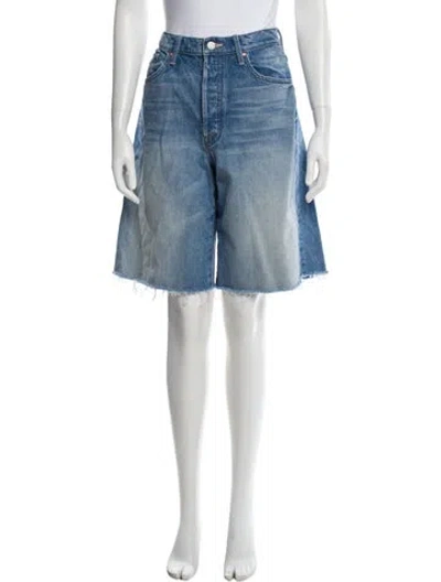 Pre-owned Mother Knee-length Shorts In Blue