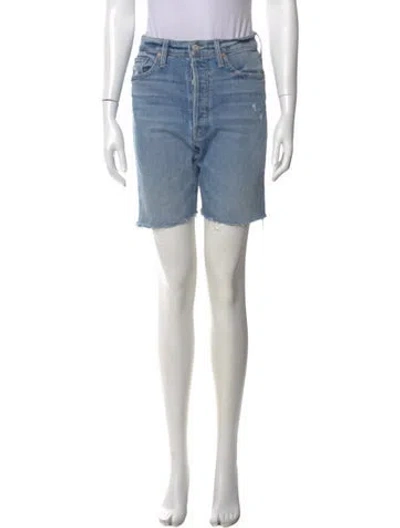 Pre-owned Mother Knee-length Shorts In Blue