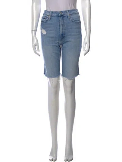 Pre-owned Mother Knee-length Shorts In Blue