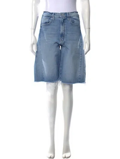 Pre-owned Mother Knee-length Shorts In Blue