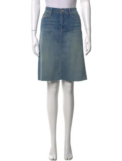 Pre-owned Mother Knee-length Skirt In Blue