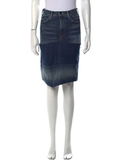 Pre-owned Mother Knee-length Skirt In Blue