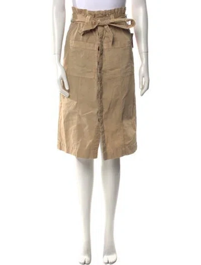 Pre-owned Mother Knee-length Skirt In Brown