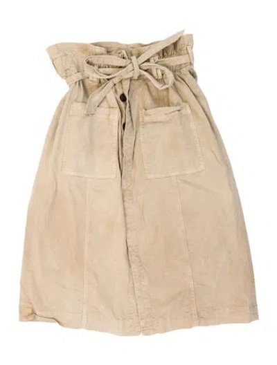 Pre-owned Mother Knee-length Skirt In Neutral