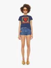 Mother La Doublej X The Dodger Shorts Shorts Fray Patch It Up In Blue