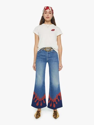 Mother La Doublej X The Tomcat Roller Deep In The Pacific Jeans In Blue