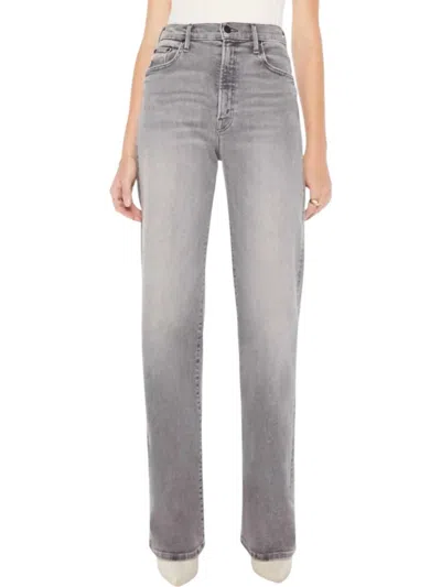 Mother Lasso Heel Pants In Faded Grey