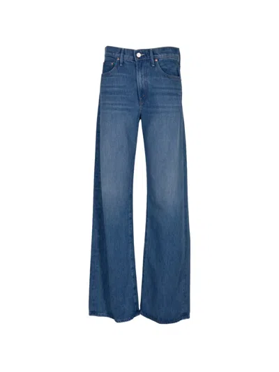 Mother Lasso Sneak Jeans In Blue