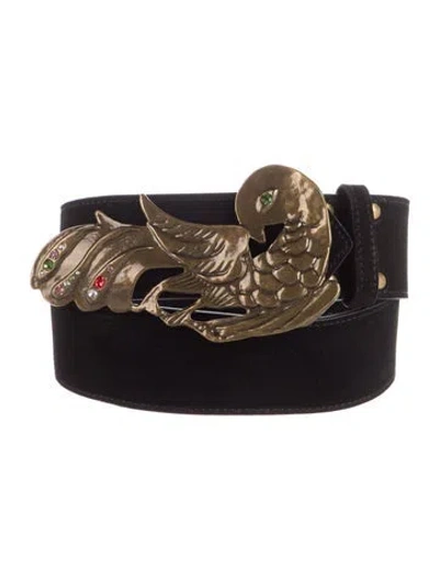 Pre-owned Mother Leather Belt W/ Tags In Black
