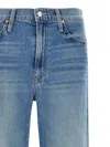 Mother Light Blue Cotton Denim Jeans In Tomorrow Never Know